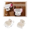 6Pcs Hot Roller Clips PlasticHair Curler Claw Clips Replacement Roller Clips for Women Girls Hair Section Styling (Black or White Color Random)