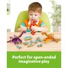 Coogam Dinosaur Snap Together Building Toys, Wooden Take Apart Dinosaur Playset, STEM Montessori Educational Fine Motor Skill Toy Gift for 3 4 5 Years Old Kids