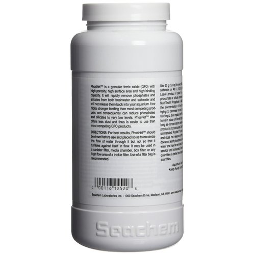 Seachem PhosNet Phosphate Silicate Remover Aquarium Filter Media, 250g/8.8oz (001443)
