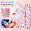 Shynek 3600Pcs Gems Rhinestones with Makeup Glue, Tweezers Dotting Tools for Face Nail Art Body Hair Eye Jewels Crafts Decoration