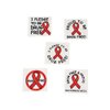 Fun Express - Red Ribbon Week Tattoos - Apparel Accessories - Temporary Tattoos - Regular Tattoos - 72 Pieces