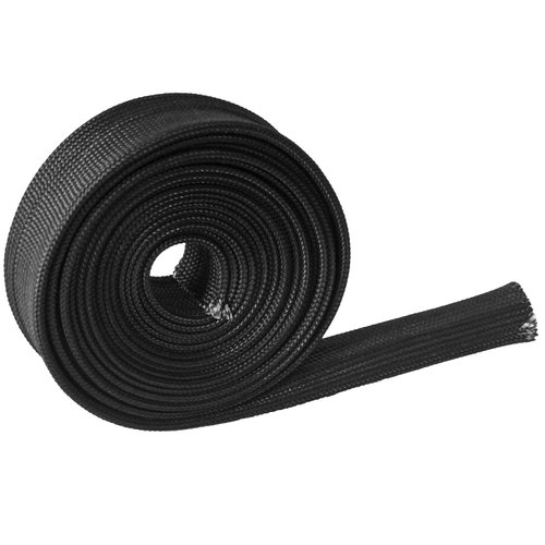 Heat Hose Fiberglass Wrap Shield Sleeve Wire Fuel Line Heat Shield Roll High Temp Black Colour Adjustable 10FT-13MM(1/2") for Car Wire Loom Protection