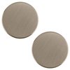 CRL Cylinder Style Brushed Nickel Finish Back-to-Back Shower Door Knob With Plastic Sleeve