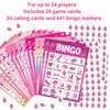 Pink Party Bingo Game 24 Players Girls Party Game Birthday Party Favors