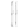 2PCS Cuticle Pusher and Cutter Remover, Xunxmas Salon Nail Scraper for Gel Polish, Stainless Steel Manicure and Pedicure Cleaner Tool for Fingernail and Toenail (Silver)
