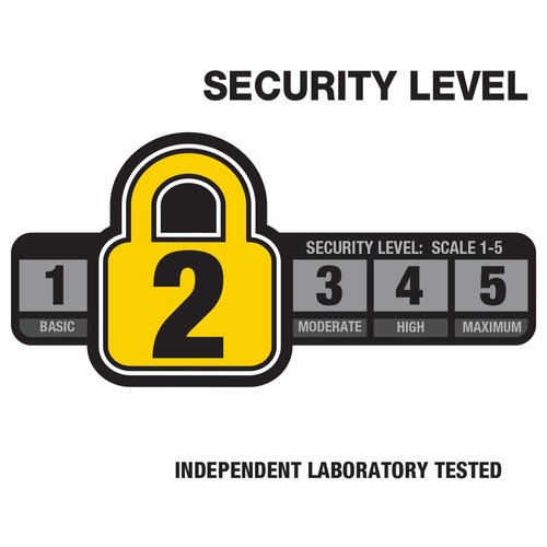 Bell Ballistic 400 HD Steel Cable Key Lock, 8mm, Black