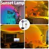 Tacopet Sunset Lamp Projector Sunset Night Light Sunset Projection Lamps Halloween Sunset Light with Remote Mood Lighting Rainbow Sunlight lamp Led Colorful Changing for Home Bedroom