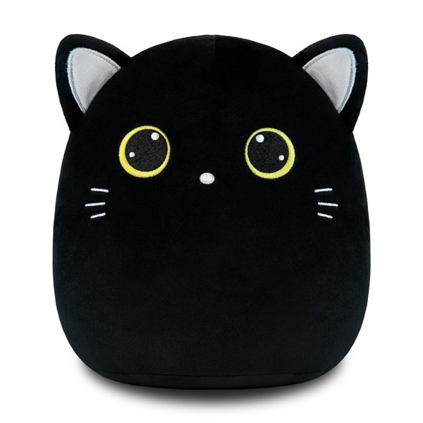 Black Cat Plush Halloween Cute Stuffed Animals Soft Pillow Toys Birthday Gift for Girls Boys Kids