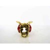 small mini metal heart shaped jeweled antique style bronze hair claw clip: Set A (Primary color: Pink)