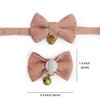 Cognatio Safety Quick Release Cat Collars, Soft Kitten Collars with Detachable Bow Tie and Bell, Pack of 2, Adjustable 20-30 cm