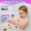 AugToy Bath Toys for Toddlers 3-5 Years, Ice Cream Foam Maker Bath Toys for Kids Ages 4-8, Bubble Pretend Cake Play Set Bathtub Toys Age 3 4 5 Year Old Girls Boys Christmas Birthday Gifts Idea Easter