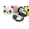 DMtse Cute Panda Simple Contact Lens Travel Case Container Kit Set with Mirror Bottle with Tweezers Container Holder