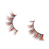 FOXSCOS Color Eyelashes,Beautiful Natural Colorful False Eyelashes,Halloween 3D Mink Lashes Color 20mm Short Style 1 pair,Cat-Eye Cosplay Makeup Lashes(fluffy Brown Black)