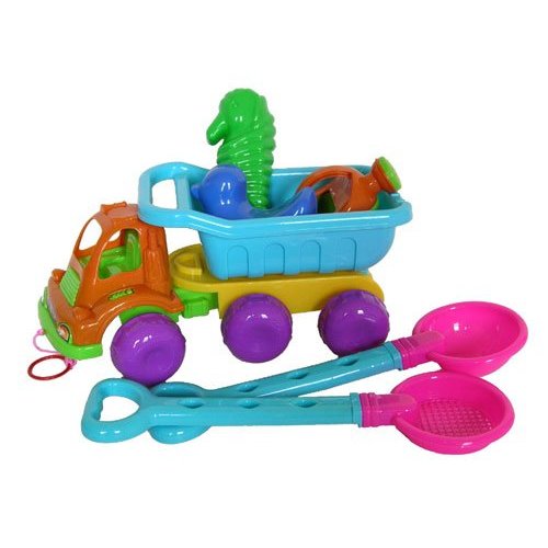 212 Main Dump Truck Sand Toy - 7 Piece Set