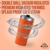 Arctic Tumblers | 30 oz Orange Insulated Tumbler with Straw & Cleaner - Retains Temperature up to 24hrs - Non-Spill Splash Proof Lid, Double Wall Vacuum Technology, BPA Free & Built to Last