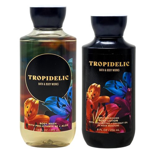 Generic Bath and Body Work TROPIDELIC Duo Gift Set - Body Wash and Body Lotion - Full Size
