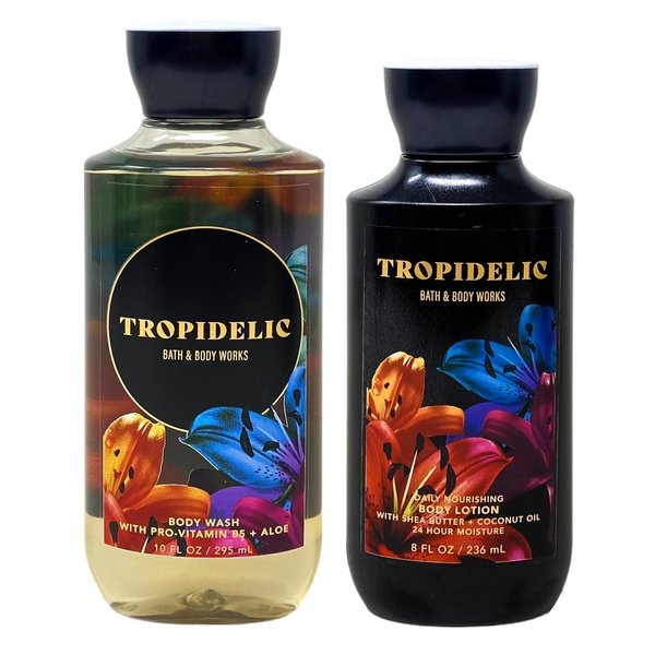 Generic Bath and Body Work TROPIDELIC Duo Gift Set - Body Wash and Body Lotion - Full Size