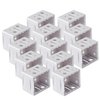 ONLYFU 12 Pack 1 inch Blind Brackets, Vertical Blind Bracket Box Mounting Bracket Window Blind Headrail Brackets