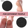 120 Pcs Replaceable Sandpaper Discs Tip 2 Toe Refill Disks Replacement Sandpaper Pad Discs Foot File Disc Callus Disks for Electric Foot File Dead Hard Skin Callus Remover (80 Grit 180 Grit)