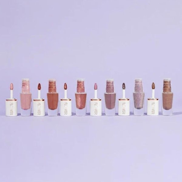 FLOWER BEAUTY Watercolor Eye Tint | Rose Water-Infused Pigmented Illuminating Liquid Eyeshadow | Fast-Drying, Long Lasting, Buildable, Blendable Eye Makeup – Twilight Wash (Pack of 1)