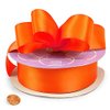 Orange Double Face Satin Ribbon 7/8" X 50 Yards