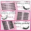 Left & Right Lashes Cluster Wispy Lash Clusters C Curl Cat Eye Cluster Eyelash Extensions Light Volume Look 10-14 mm Left Right Cluster Lashes DIY Individual Lashes by Hushlibaby