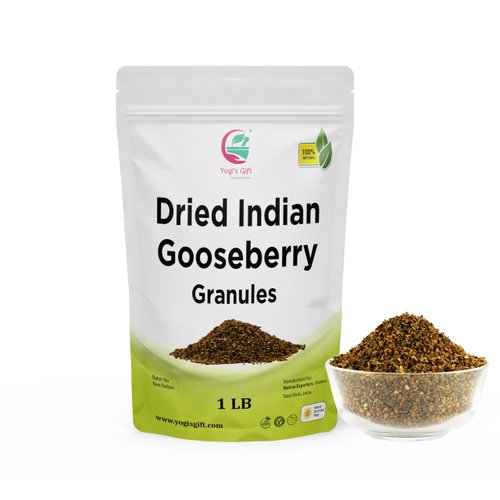 Dried Amla/Gooseberry Cut & Sifted 1 LB | Rich in Vitamin C, Fibre | Phyllanthus emblica | by Yogi's Gift®