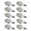 Carbhub 10 Packs 796112 Spark Plug for Briggs Stratton Craftsman Husqvarna MTD Toro JDeere Poulan Replace for 796112S 492167 492167S 802592 802592S 293918 391818 392588 RJ19LM RJ17LM RCJ8 J19LM J17LM
