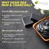 Aspen Kay Naturals Handmade Dead Sea Mud Soap Bar, Activated Charcoal & Pure Essential Oils, 4.5 oz Bar