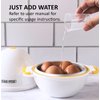 Eggpod by Emson Egg Cooker Wireless Microwave Hardboiled Egg Maker, Cooker, Egg Boiler & Steamer, 4 Perfectly-Cooked Hard boiled Eggs in Under 9 minutes As Seen On TV