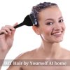 Hair Coloring Brush Kit - 3 Pcs Hair Dye Brushes with Applicator for Salon and DIY Home Hair Tinting (Black)