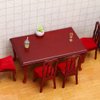 1 Set Vintage Dining Chair Set Mini Furniture Miniature Toy Miniature Furniture Miniature Table Stool Miniature House Table Chairs Furniture Model Tiny House Furniture