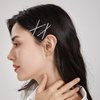 Dofash 5CM/2In Wavy Bobby Pins Silver Hairpins Bulk Metal Hair Grips for Women Hair Accessories 260PCS（Silver）