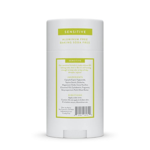 Native Sensitive Deodorant | Natural Deodorant for Women and Men, Aluminum Free, Baking Soda Free, Phthalate Free, Talc Free, Coconut Oil and Shea Butter | Aloe & Green Tea (Sensitive)