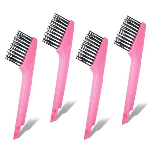 4 Pieces Hair Brush Cleaner Tool 2-in-1 Comb Cleaner Hair Brush Cleaner Rakes Hair Brush Maintenance Hair Comb for Removing Dirt Hot-Air Brush
