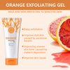 Orange Exfoliating Gel Scrub Face Body Skin Peeling Gel Face Scrub Deep Cleansing Moisturizing Facial Exfoliator Natural Orange Peeling Gel Face Scrub Cream for Women Skin Care (2PCS)