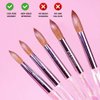 Kolinsky Acrylic Nail Brush for Acrylic Powder and EMA Monomer Application, Made for Professional Nail Technicians, Size #10