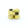 RACOFSB 24 Pcs Fingerboard Locknuts Professional Self Lock Nuts with Nylons Insert (Gold)