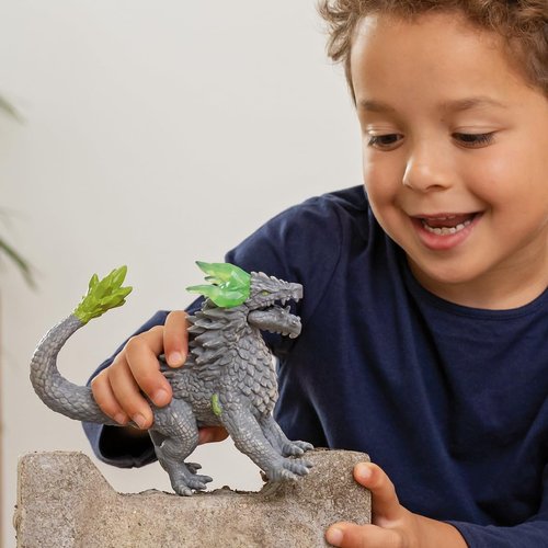 Schleich Eldrador Creatures, Toys for Boys and Girls, Stone Dragon Mythical Creatures Toy Action Figure, Ages 7+, Multicolor, 4.9 inch