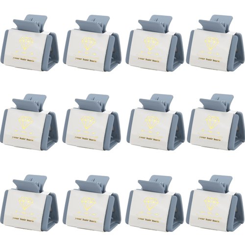Loanzeg Bridesmaid Proposal Gifts small Square Set of 12 Bachelorette Hair Claw Clips ideas Bridal Shower Gift for Wedding Party Favors(12, Dusty Blue)