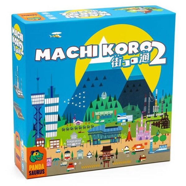 Pandasaurus Games Machi Koro 2 Board Game | City Building Strategy Board Game | Fast-Paced Dice Rolling Game for Adults and Kids | Ages 10+ | 2-5 Players | Average Playtime 45 Minutes | Made