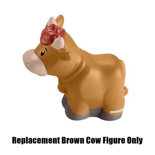 Replacement Part for Fisher-Price Little-People Christmas Nativity Playset - HPP89 ~ Replacement Brown Cow Figure