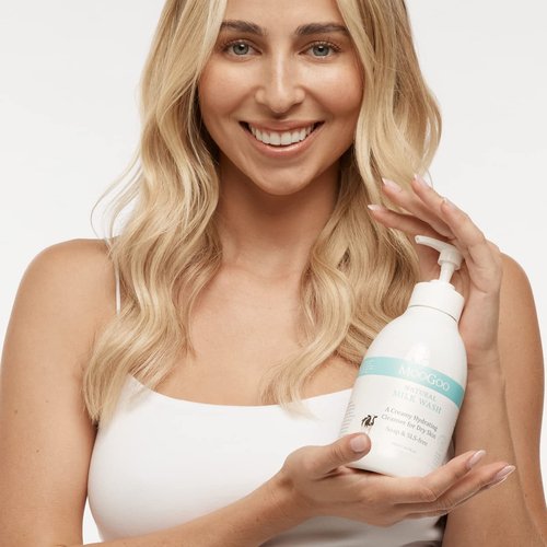 MooGoo Milk Wash - Natural Creamy Body Wash & Cleanser, Soap-free, SLS-Free. For Dry, Sensitive Skin, 500ml / 16.9 fl. oz.