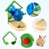 Rat Enrichment Toys, Rat Foraging Toys for Pet Rats Interactive Foraging Toys Intelligence Growth Rat Cage Puzzle Toy Treat Dispensing Slow Feeder for Rat Bird Parakeet Cockatiel Conure (House)