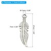 PATIKIL Feather Charm, 50Pcs Mini Feather Pendant Charm Bulk Metal DIY Dream Catcher for Jewelry Making Bracelets Earrings Necklace Crafts Keychain, Silver Tone