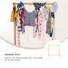 Wooden Dolls Clothes Holder Doll Dress Rack Doll Garment Rack Coat Dress Clothes Organizer Hanger Dollhouse Furniture Doll Doll Dress Stand Accessories Doll Clothes Hanger