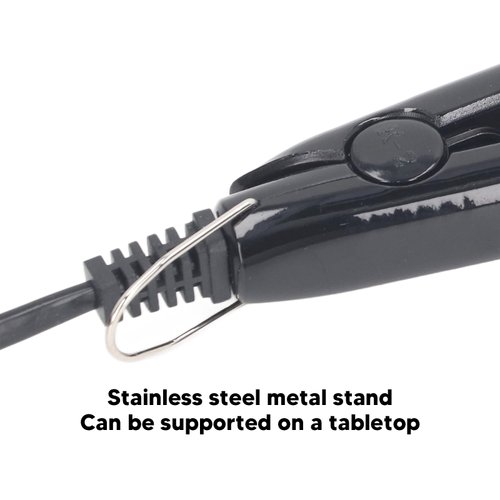 Zetiling Hair Extension Tool, Fusion Hair Extensions, Hair Extension Tools, Even Fast Heating Fusion Temp Control Heat Iron Connector Wand with Bracket (US)