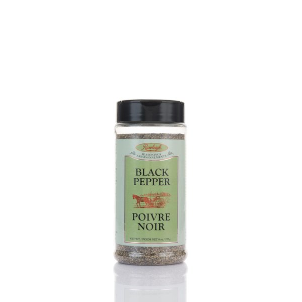 Rawleigh Granulated Black Pepper Seasoning: 8 oz / 227g - Pack of 1