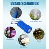 Useekoo USB Aquarium Air Pump, Ultra Durable & Quiet USB Nano Air Pump, Small Air Bubbler for Aquarium Fish Tank with Air Stone and Silicone Tube - Dark Blue