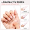 AIMEILI 2 in 1 Nail Glue and Base Gel 15ML for Acrylic Nails, Soak Off U V LED Strong Nail Glue Gel for False Nails and Press on Nails